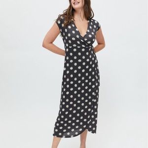 UO Zina Wrap Midi Dress